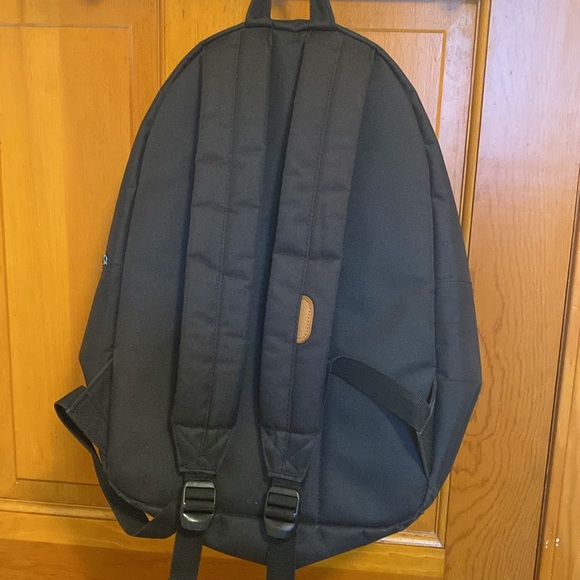 Herschel Supply Settlement Backpack Black Gold Zippers - Picture 5 of 9